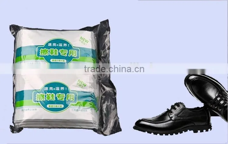 private label Leather shoe wipes polish wet wipes