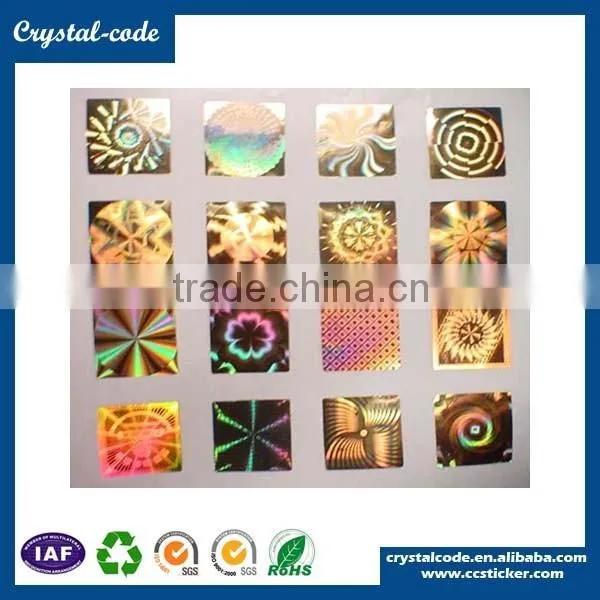Handmade ID card secure genuine hologram sticker