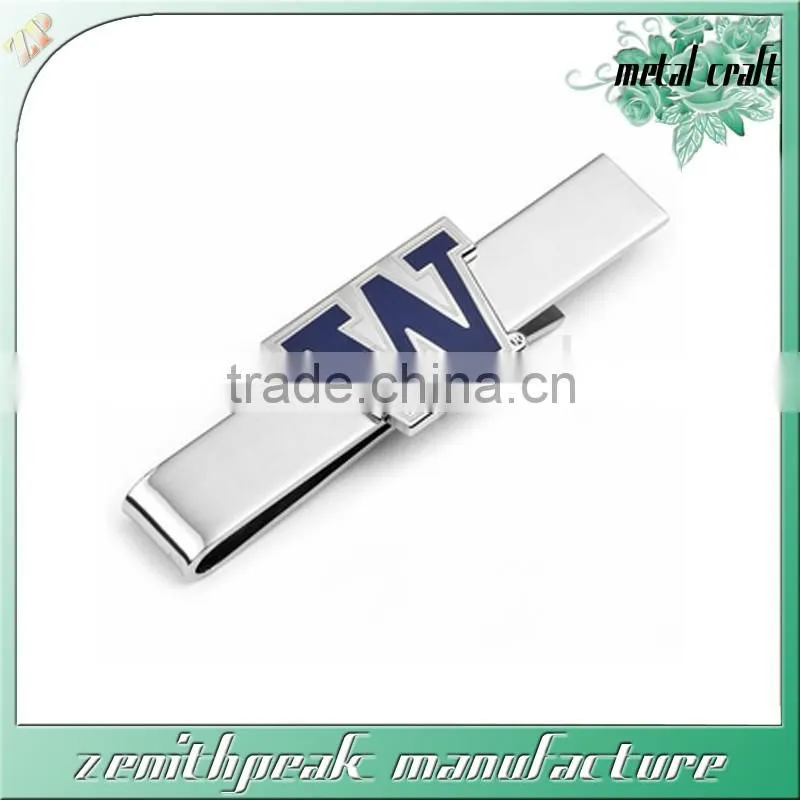 Enamel bus metal tie clip