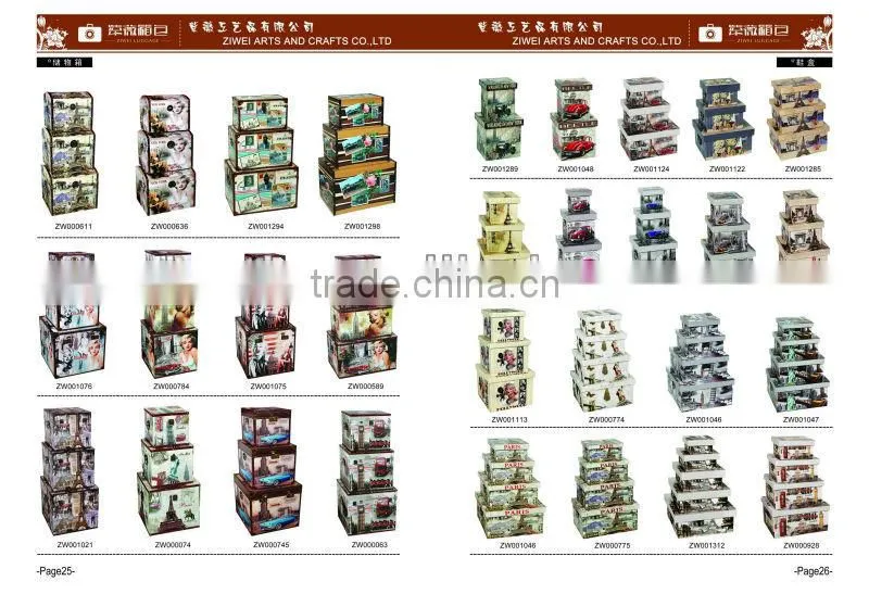 2014 new design MDF canvas box on stock catalog