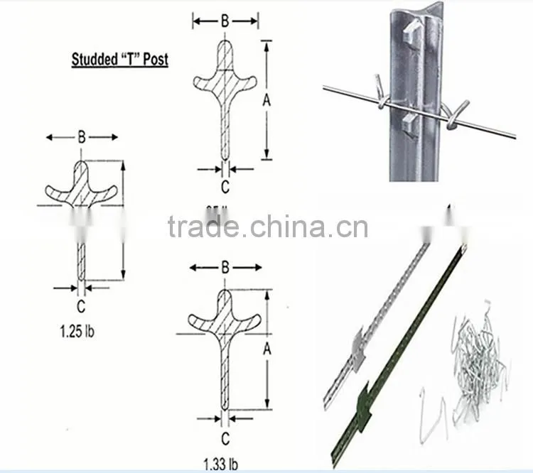 Metal Type and Fencing Type T Post for sale