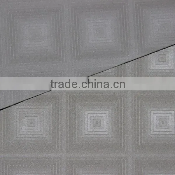 3D affection embossed wallpaper material is Semi PU leather