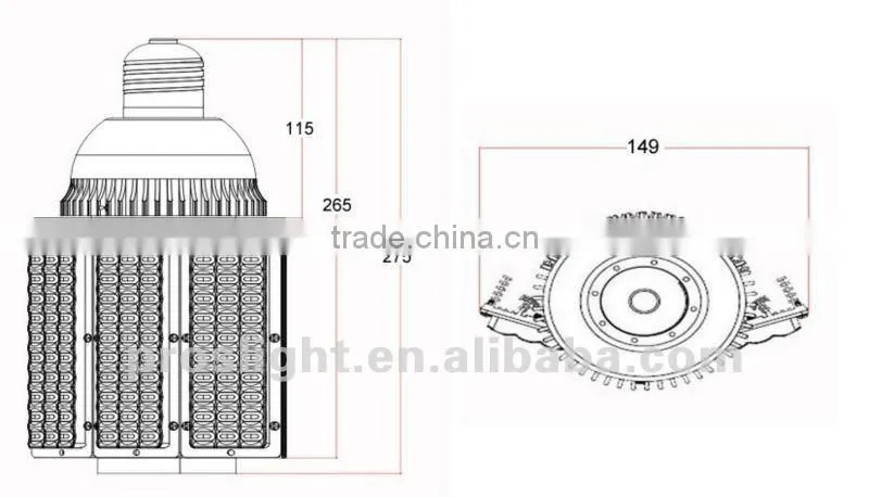 high power led roadway lamp 60W