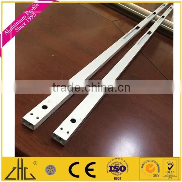 Wow!! 6063T5 aluminium handrail hollow section manufacturer , extruded aluminium hole punch machined , aluminium flat bar sizes