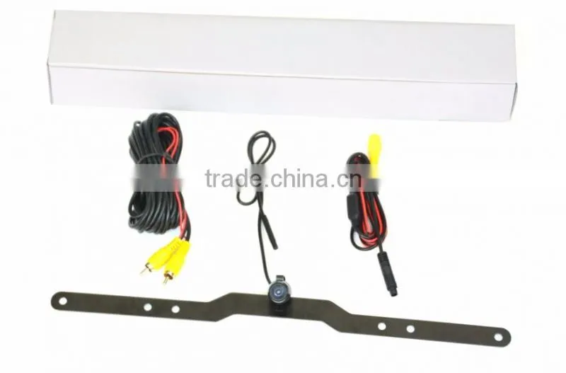 European car license plate frame rearview camera with parking assistance