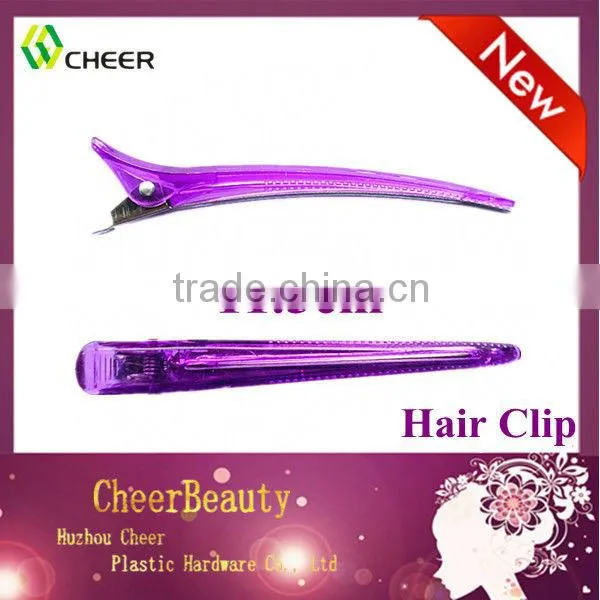 clear hair clips HC012 /jumbo hair clips/plastic hair pin clip