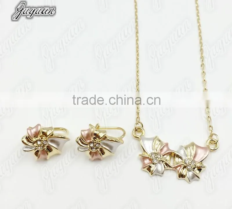 Juyuan Fashion 18K Gold Three Color Crystal,rhinestone Baby Set