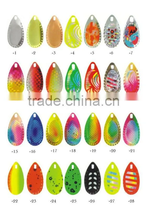 Spinner bait metal lure