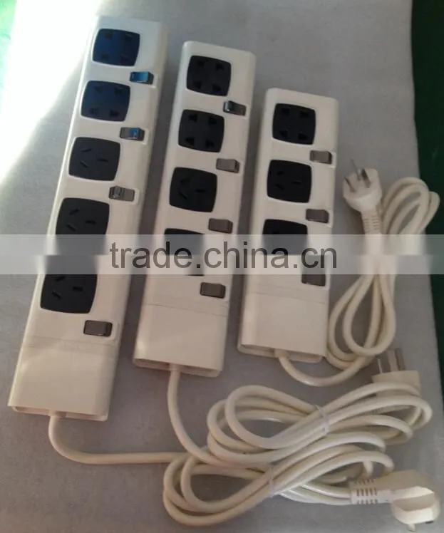 New design high quality 3 core electric power extension sockets outlet,UK, Multi,EU