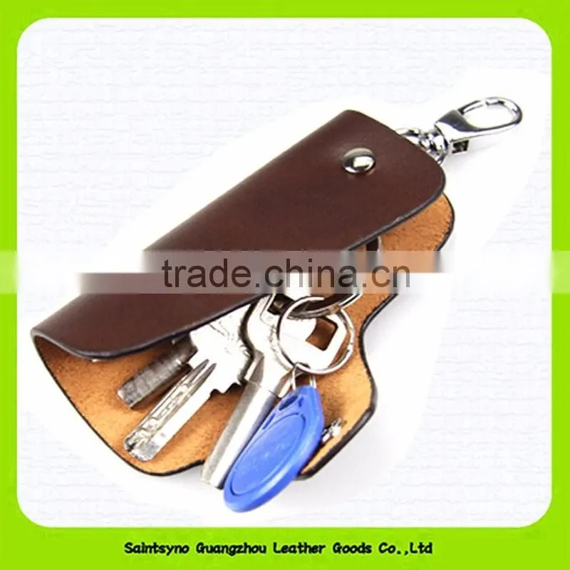15108 Simple designer key holder genuine leather key purse
