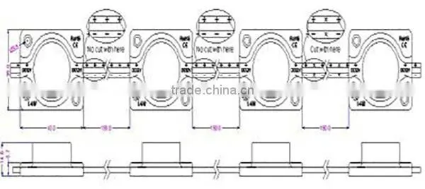 High power SMD 3535 led injection module for outdoor LED sign