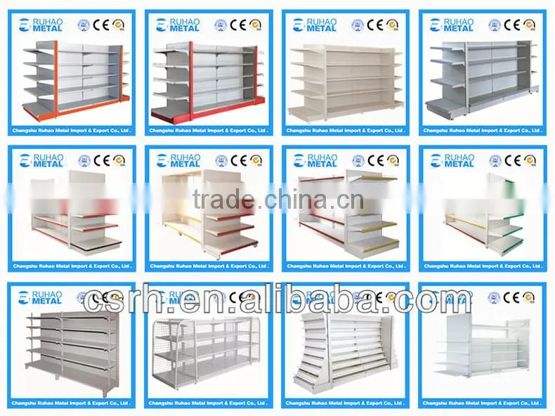 RH-HSXH01 Supermarket Cosmetic Shelf Display Rack With Light Box