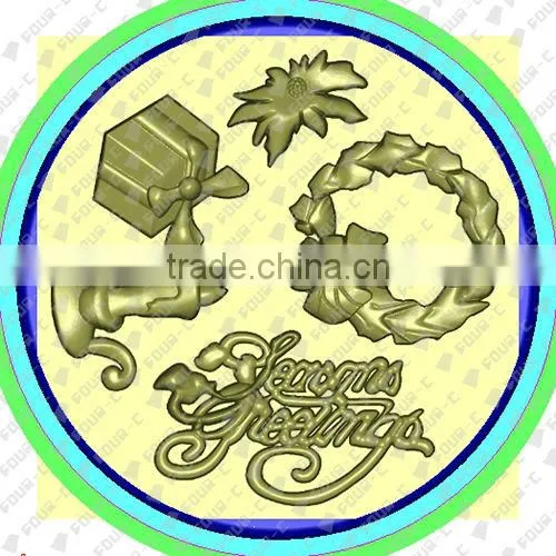 Seasons Greetings cake design mold,sugar art silicone mold,fondant making tools