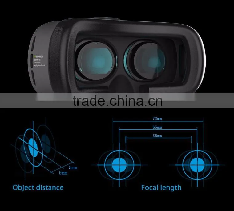 Wholesale cardboard vr glasses 3d vr box 2.0 wholesale vr box glasses 3d vr 2.0 shinecon vr glasses