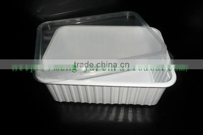 Disposable 1000ml Plastic box with lid For dinner