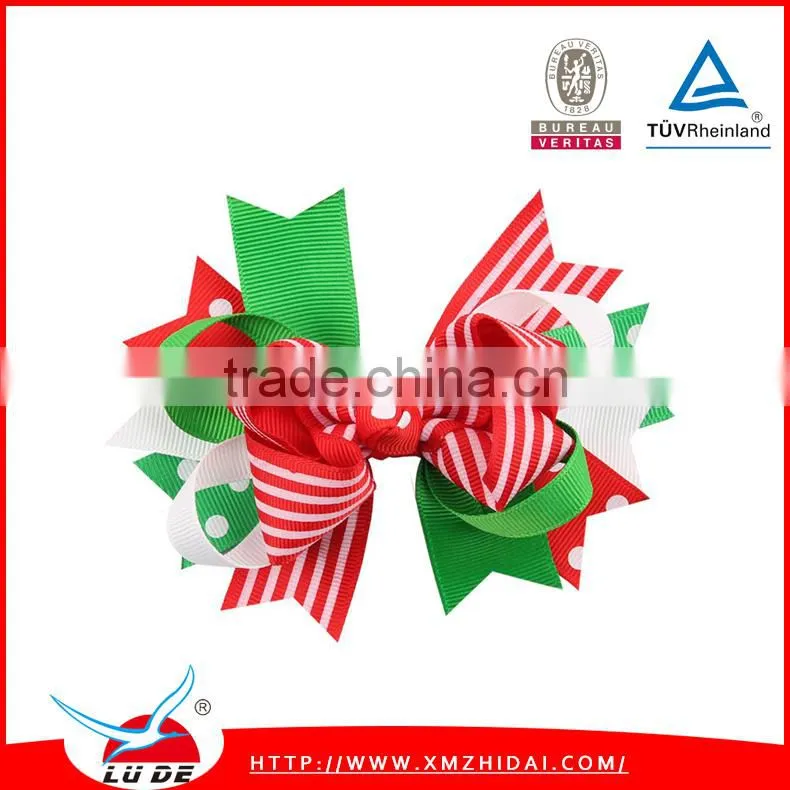 cute grosgrain ribbon bows with elastic hair bands for baby/kids,