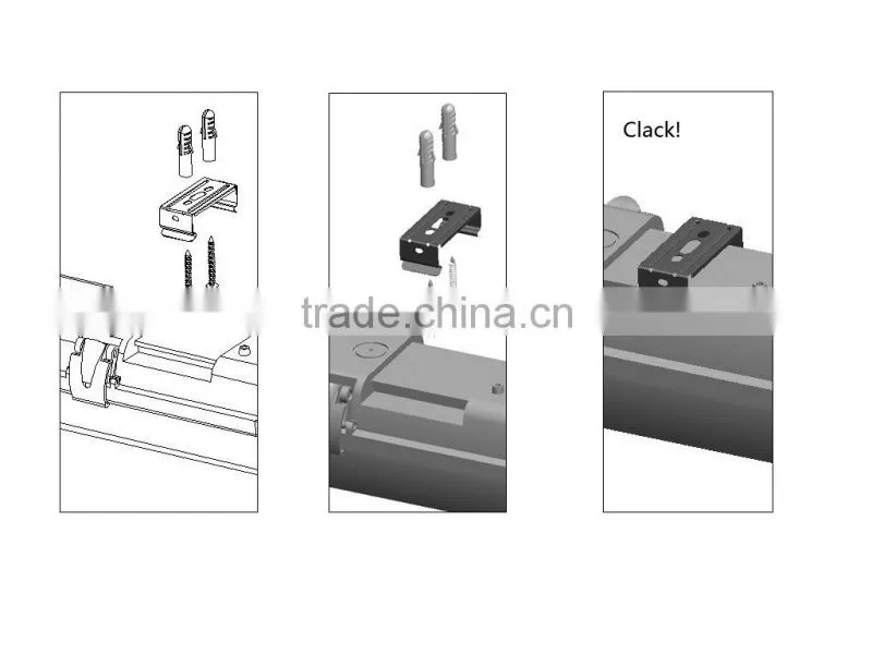 4 foot IP65 waterproof lighting fixture 2*36W