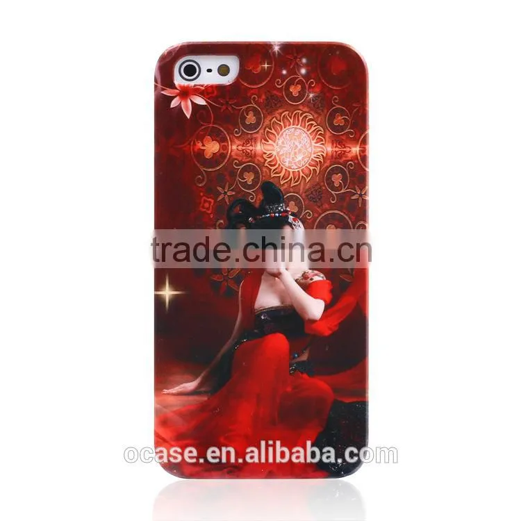 Chinese Style Luxury Sublimation 3D Craft Hard Case For iPhone 6s Cover.