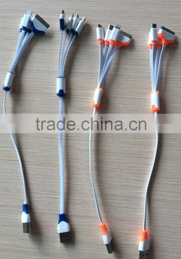 12253 High quality 4 In 1 cable with micro, mini, 4G, 5G, DC in mobile phone cables Factory direct free sample