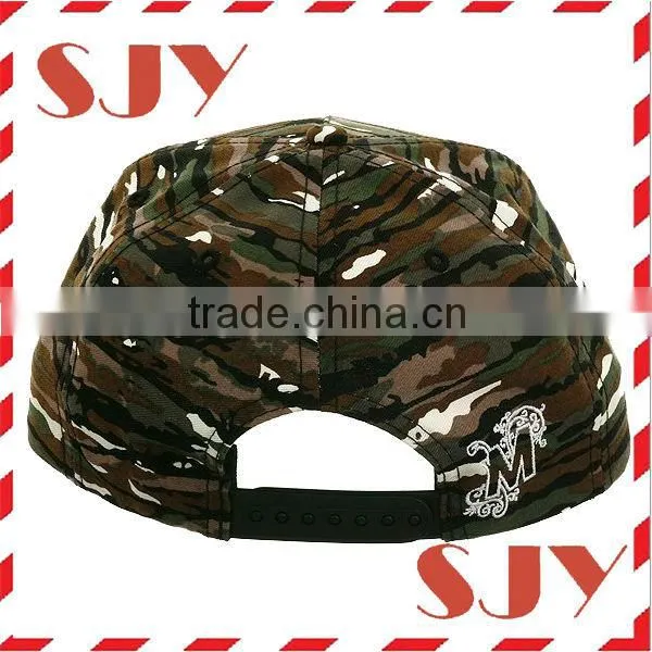 Hot sale trendy design custom snapback camouflage cap