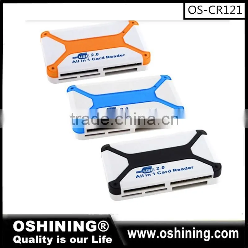 Wholesale high speed all in1 usb 2.0 card reader with 4slots (OS-CR145)