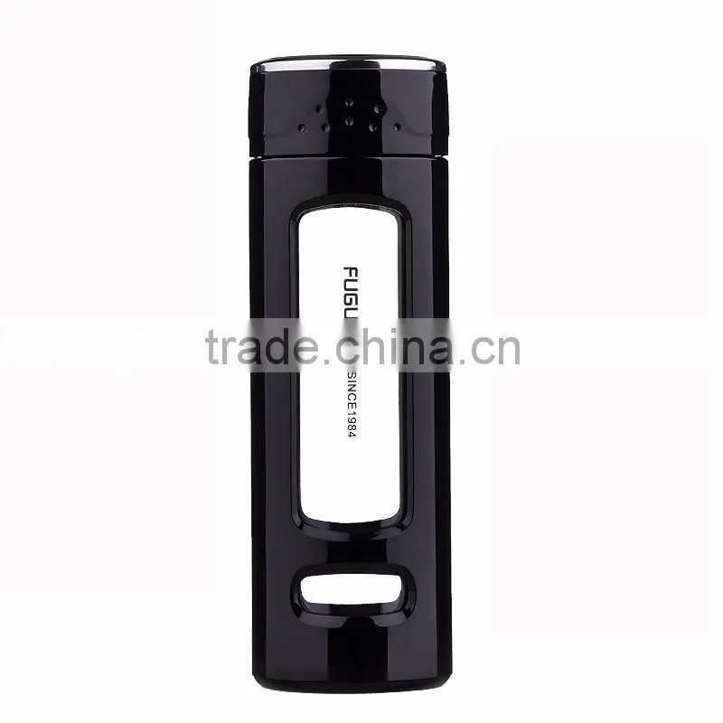 Dishwasher Safer Wide Mouth BPA-Free White 400 ml Glass Fliter Water Bottle With Lid