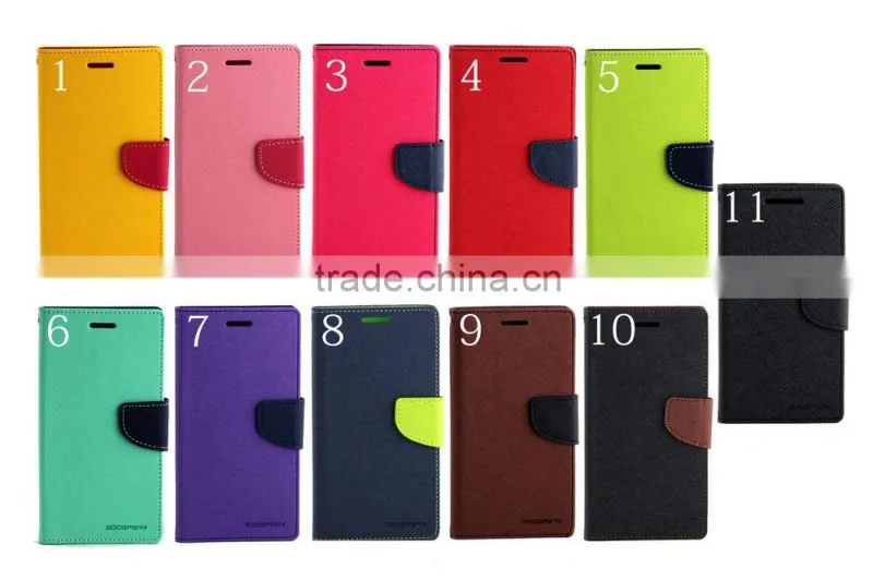 Mercury goospery leather flip case for Note4, Newest Shockproof Credit Card Slots Case for samsung