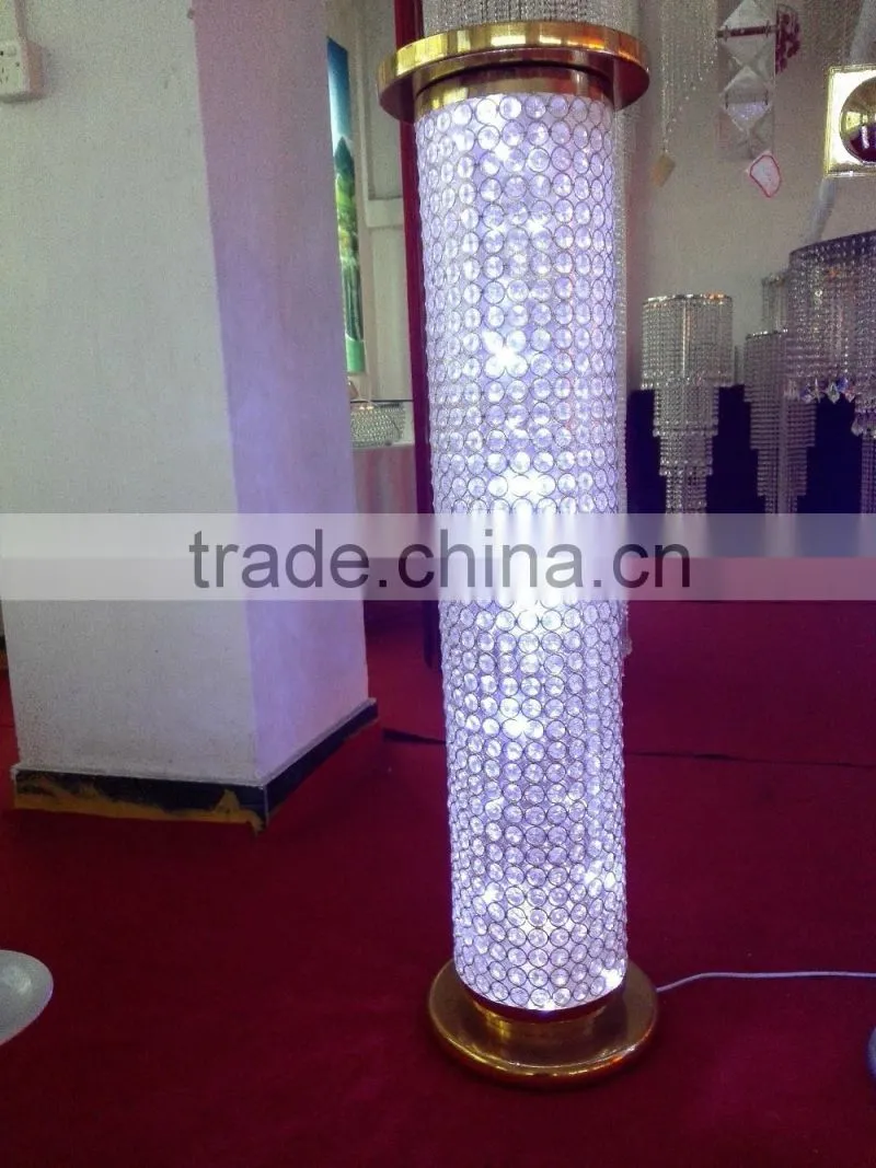 New hot sale decorated crystal pillars for weddings and party decoration