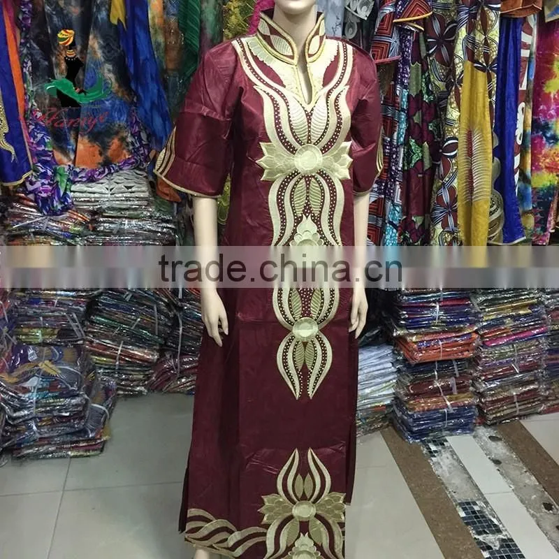 2016 Haniye Bazin Riche Embroidery Bazin Fabric For African Bazin Riche Dress