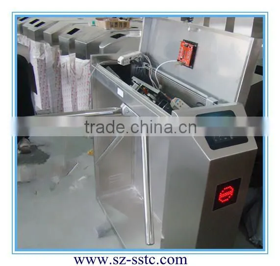 Relay single interface stainless steel automatic turnstile barrier gate