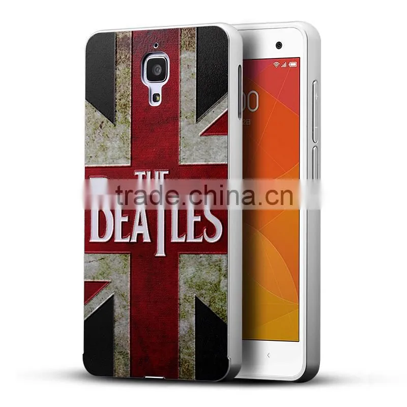 wholesale PC case with metal Frame mobile phone case for xiaomi 4