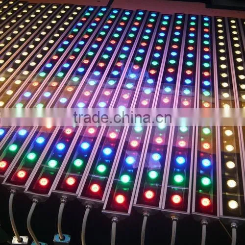 Outdoor landscape uplight effect lighting 24v 100-240v 12W rgb color changing led wall washer