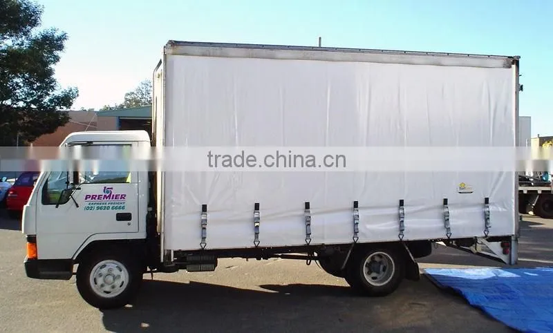 Waterproof and High Tear Strength PVC Tarpaulin Printed Truck Side Curtain Cover Fabric