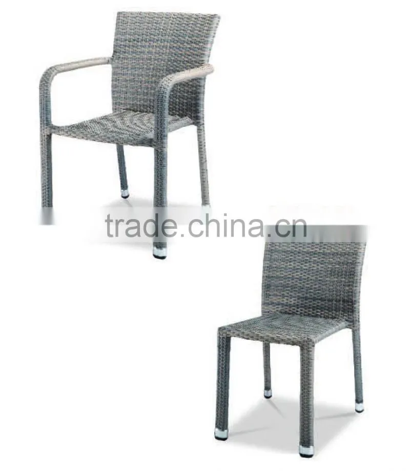 Stacking PE rattan furniture outdoor