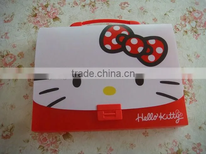 Beautiful cute document file bag folders with button