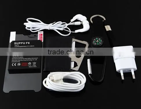 F6 Smartphone 4.5 Inch QHD MTK6582 Quad Core Android 4.4 1GB 8GB Black