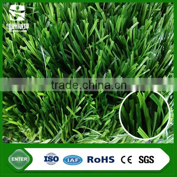 Dimond shape green artificial turf for sports palyground with rubber backing