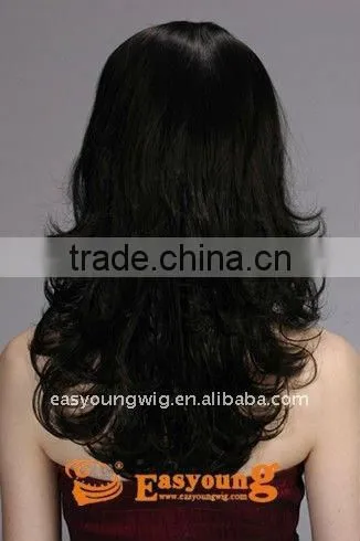 Synthetic curly full lace wig, half wigs for black hair,3/4 wigs