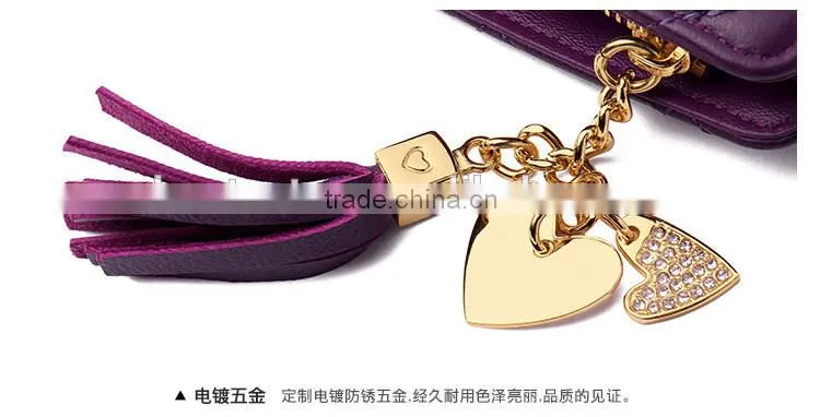 fancy design leather women wallets hand purse eleagence