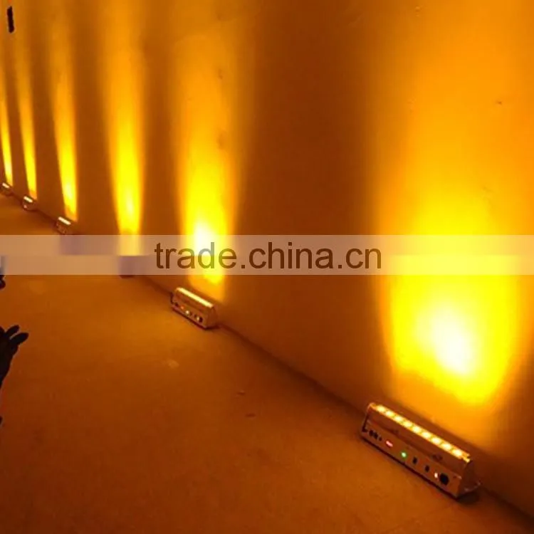 Three Years Warranty Slim Pixel Bar Rechargeable Linear Backdrop 6in1 RGBWAUV 12pcs 18w Wireless DMX Battery Powered LED Light