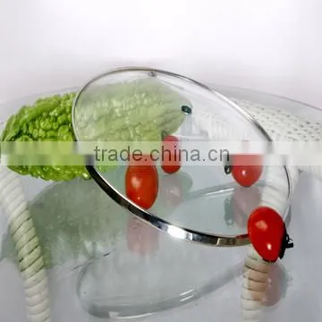 tempered glass pan lid
