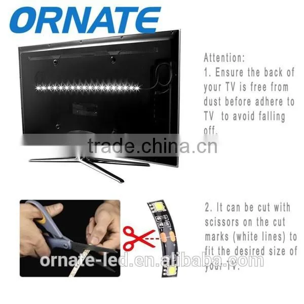 5v White/rgb/red/blue/green USB LED STRIP Lighting Kit 90cm -TV/ PC, Background light