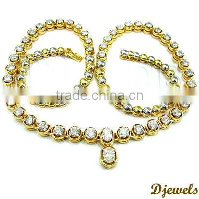 Diamond Gold Necklaces, Bridal Diamond Necklaces, Diamond Jewelry