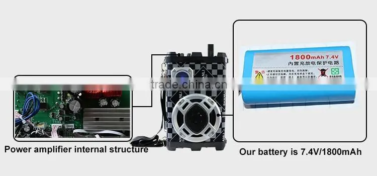 Hot Single 5Inch Good Bass USB FM Speaker With Strap Loud Sound Active Portable Speakers For Bar
