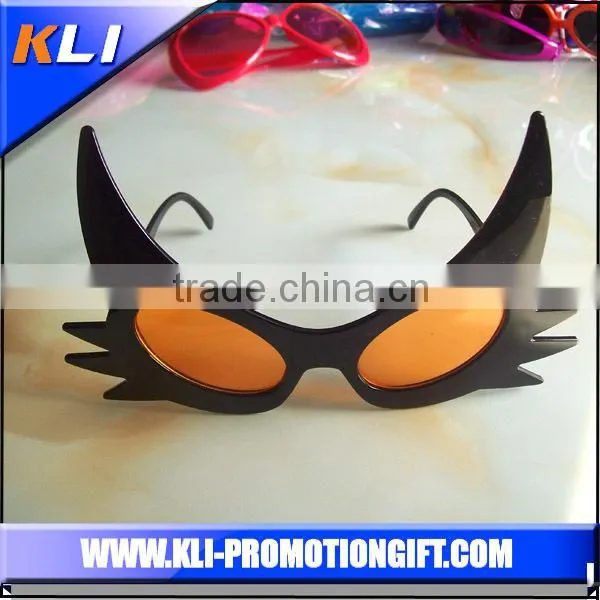 fancy orange heart shape crazy party sunglasses
