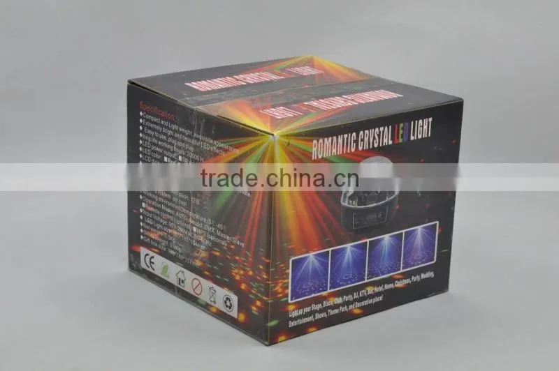 6pcs*1W RGBYWV LCD DMX Crystal ball magic led light