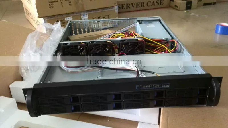 ED208H48 19 inch 2u hot swap 8 bay server case 2u 19 inch mini itx server case