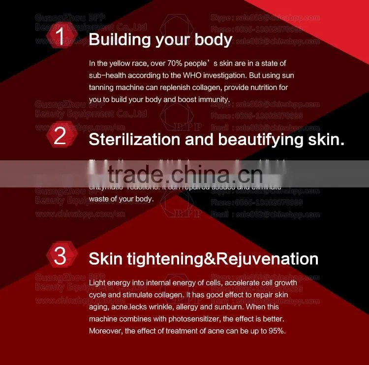 New product 2016 high quality led lamp solarium tanning bed