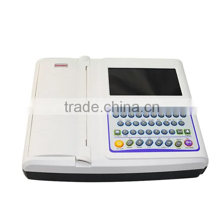 12-channel 12 leads portable ECG machine low price