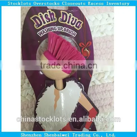 Factory surplus overstock clearance lot washing up cleaning brush new design buy stock from China